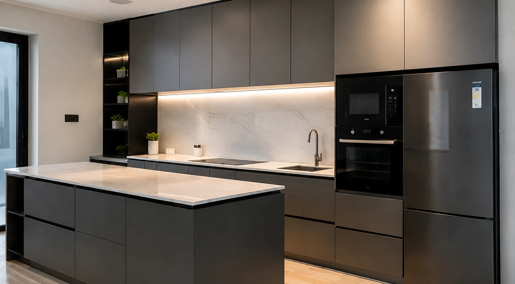 Aluminium Cabinetry — AI-enhanced illustrative preview