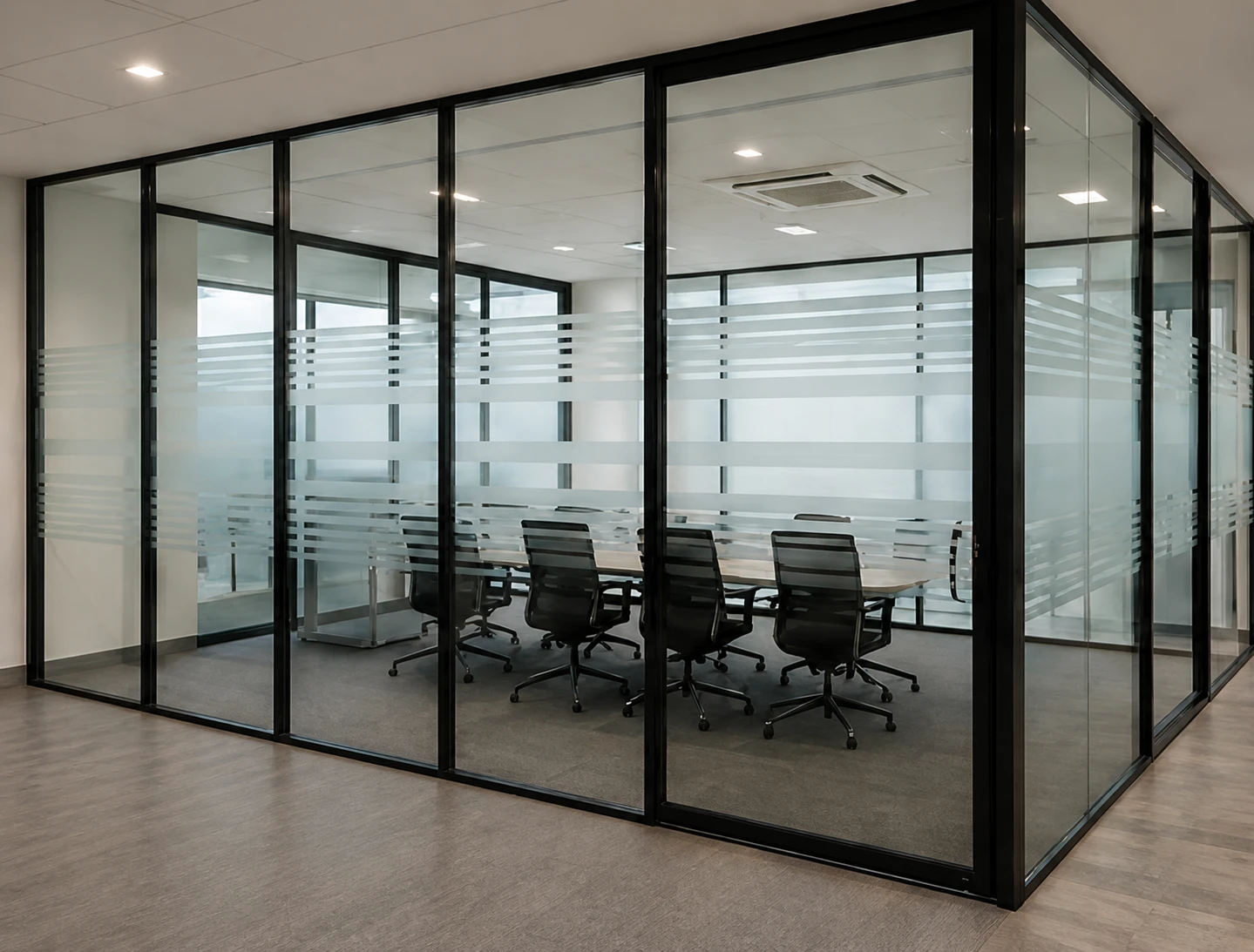Commercial Office — Glass Partition & Aluminium — AI-enhanced illustrative preview